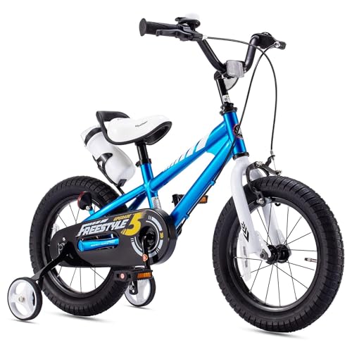 Royalbaby Freestyle 2 Hand Brakes Kids Bike 12/14/16/18 Inch Freewheel Bicycle Boys Girls Ages 3-9 Years Multiple Colors